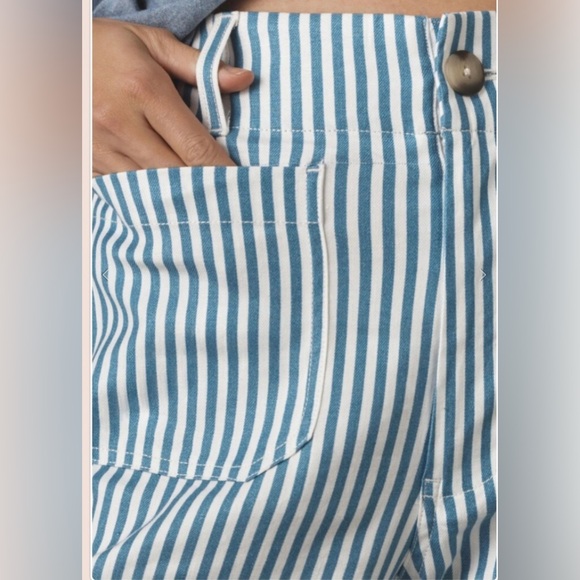 THE COLETTE CROPPED WIDE-LEG PANTS BY MAEVE: LINEN EDITION - Picture 5 of 16